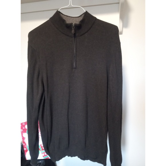 Jos. A. Bank Other - Jos. A. Bank Reserve 1/4 Zip Sweater Mens XL Brown Wool Cashmere Italian Yarn